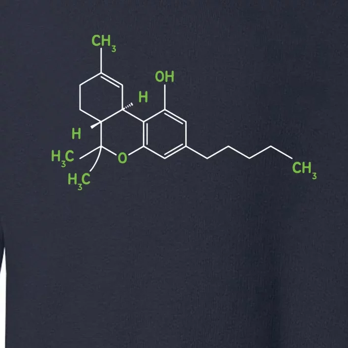 Cannabis Shirts Weed Pot Molecule THC Marijuana Stoner Gift Toddler Sweatshirt