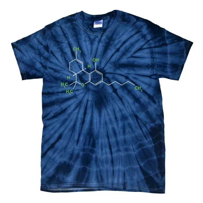 Cannabis Shirts Weed Pot Molecule THC Marijuana Stoner Gift Tie-Dye T-Shirt