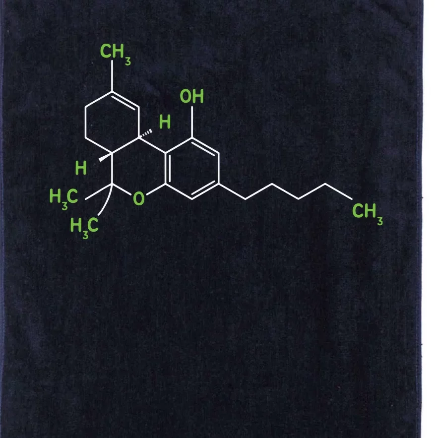 Cannabis Shirts Weed Pot Molecule THC Marijuana Stoner Gift Platinum Collection Golf Towel