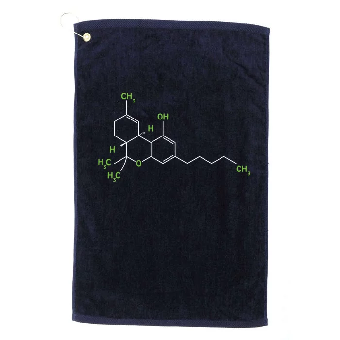 Cannabis Shirts Weed Pot Molecule THC Marijuana Stoner Gift Platinum Collection Golf Towel