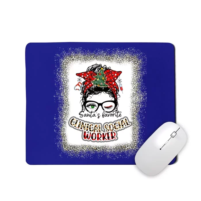 Clinical Social Worker Christmas Nurse Love Lpn Lna Icu Lpn Gift Mousepad