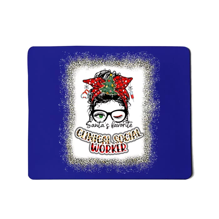 Clinical Social Worker Christmas Nurse Love Lpn Lna Icu Lpn Gift Mousepad