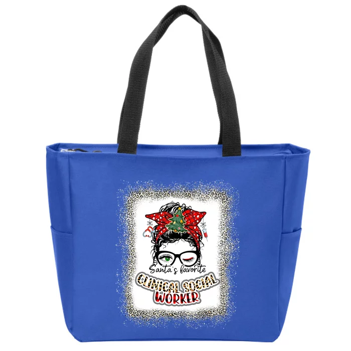 Clinical Social Worker Christmas Nurse Love Lpn Lna Icu Lpn Gift Zip Tote Bag