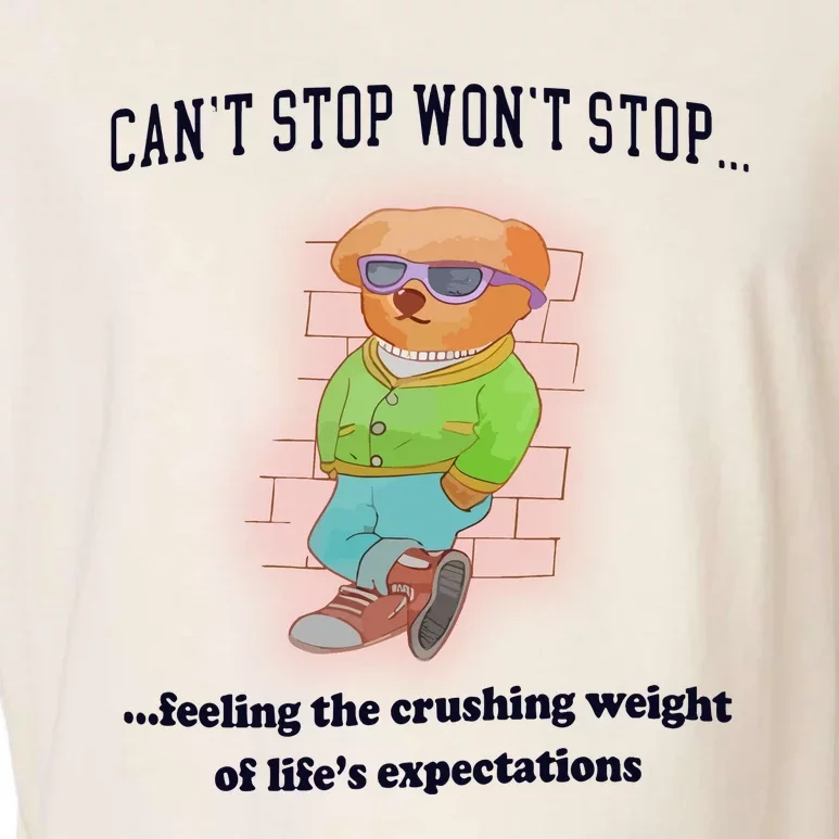 CanT Stop WonT Stop Feeling The Crushing Weight Garment-Dyed Women's Muscle Tee