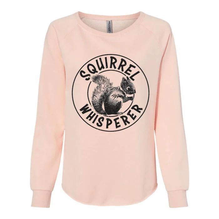 Cute Squirrel Whisperer Womens California Wash Sweatshirt