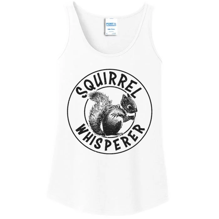 Cute Squirrel Whisperer Ladies Essential Tank