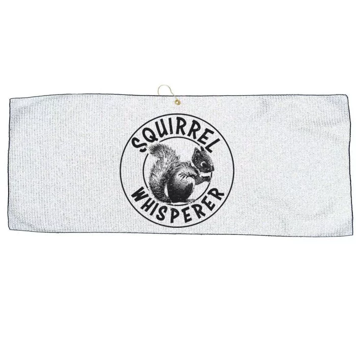 Cute Squirrel Whisperer Large Microfiber Waffle Golf Towel