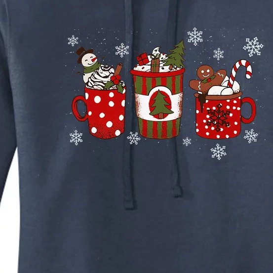 Cozy Snowy Winter Coffee Christmas Gifts For Coffee Lovers Women's Pullover Hoodie