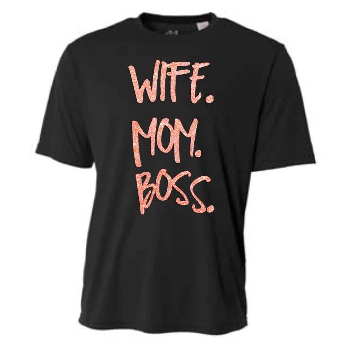 Cute Sexy Wife Mom Boss 'S Gift Cooling Performance Crew T-Shirt