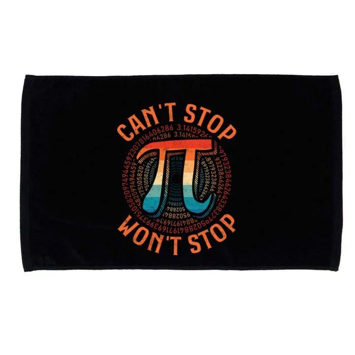 CAN'T STOP WON'T STOP PI DAY 3 Microfiber Hand Towel