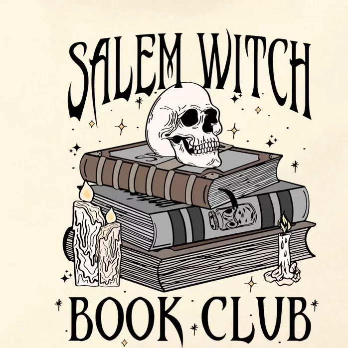 Cool Salem Witch Book Club Book Lovers Spooky Halloween Gift Zip Tote Bag