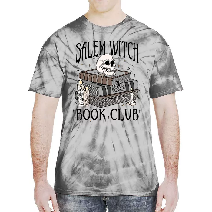 Cool Salem Witch Book Club Book Lovers Spooky Halloween Gift Tie-Dye T-Shirt