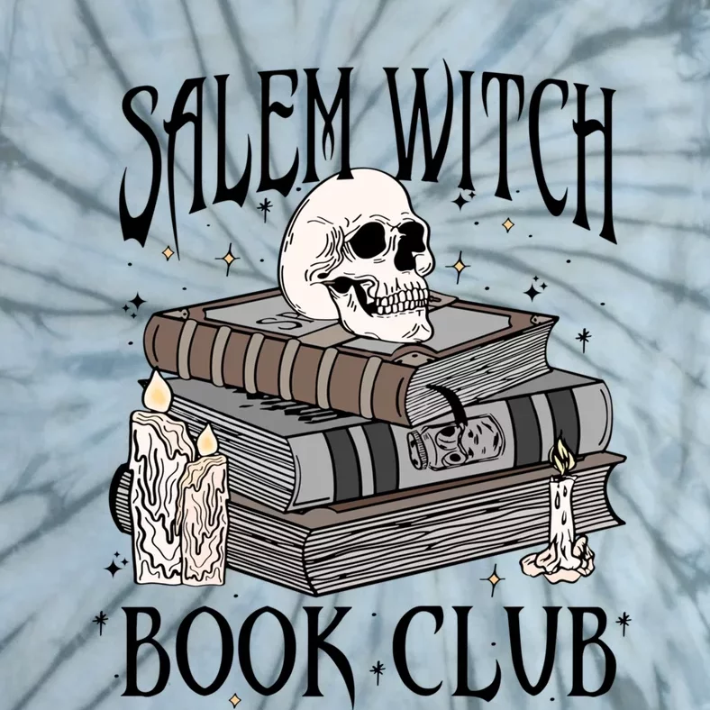 Cool Salem Witch Book Club Book Lovers Spooky Halloween Gift Tie-Dye T-Shirt