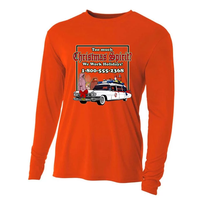 Christmas Shirt Who You Gonna Carol Shirt Cooling Performance Long Sleeve Crew