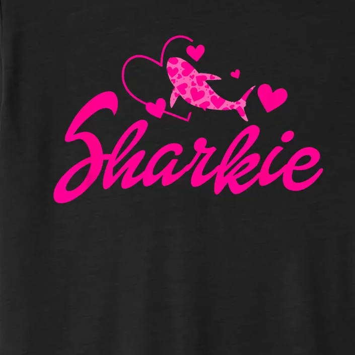 Cute Shark Womens Kids Funny Shark ChromaSoft Performance T-Shirt