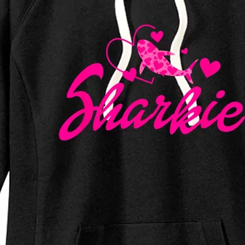 Cute Shark Womens Kids Funny Shark Women's Fleece Hoodie