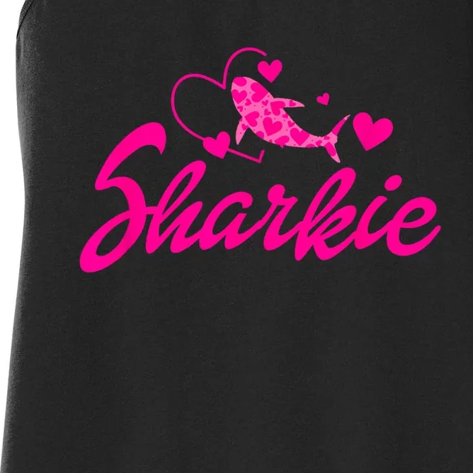 Cute Shark Womens Kids Funny Shark Women's Racerback Tank