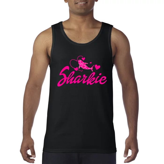 Cute Shark Womens Kids Funny Shark Tank Top