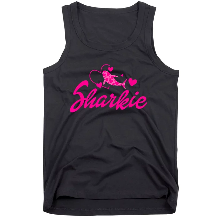 Cute Shark Womens Kids Funny Shark Tank Top