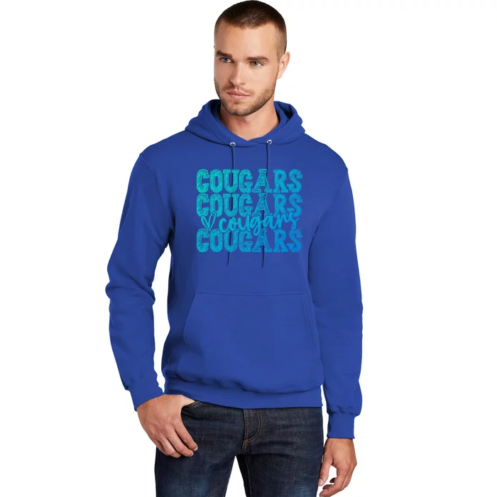 Cougars Spirit Wear Game Day School Mascot Sport Fan Team Gift Hoodie