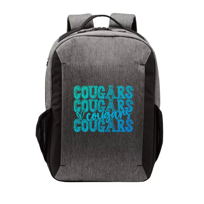 Cougars Spirit Wear Game Day School Mascot Sport Fan Team Gift Vector Backpack