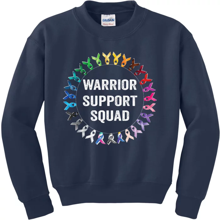 Cancer Survivor World Cancer Day Support Squad Kids Sweatshirt