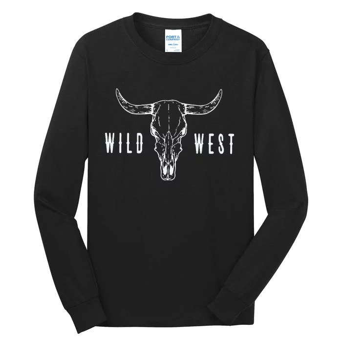 Cow Skull Wild West Tall Long Sleeve T-Shirt