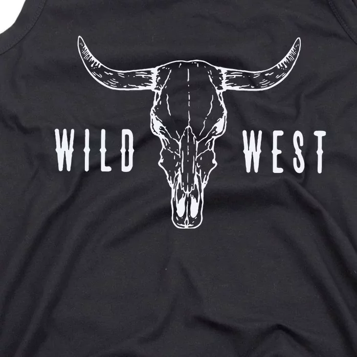 Cow Skull Wild West Tank Top