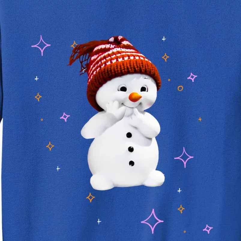 Cute Snow With Snowflakes Gift For Christmas Funny Gift Sweatshirt