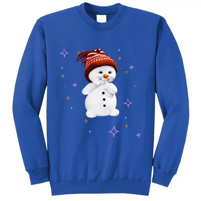 Cute Snow With Snowflakes Gift For Christmas Funny Gift Sweatshirt