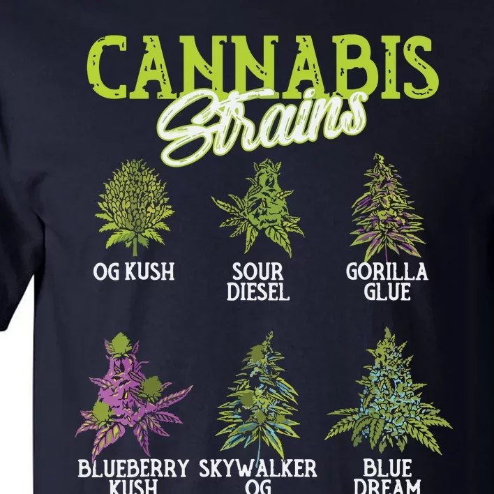 Cannabis Strain Weed Tall T-Shirt