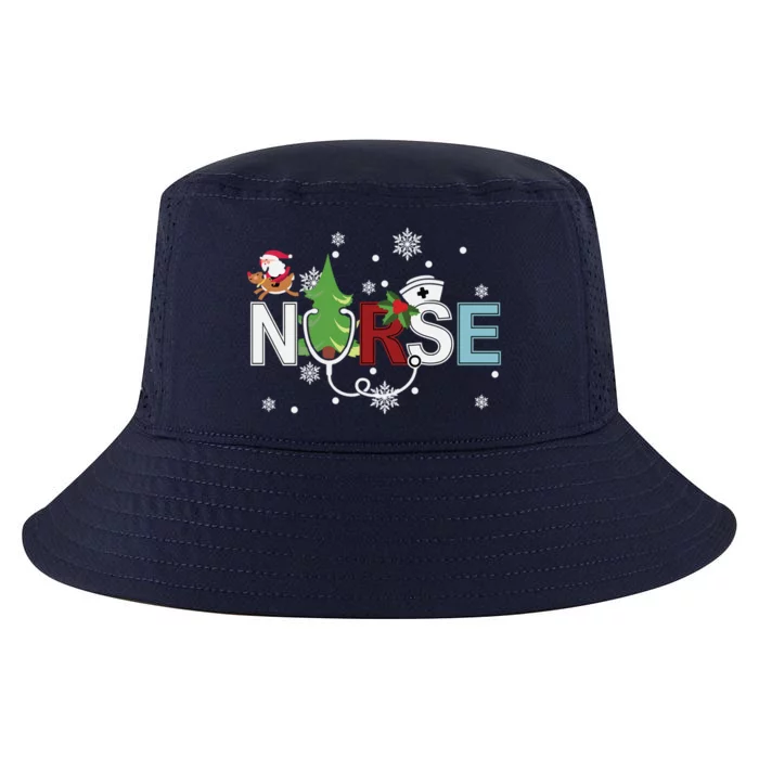 Christmas Stethoscope Xmas Tree Merry Christmas Nurse Gift Cool Comfort Performance Bucket Hat