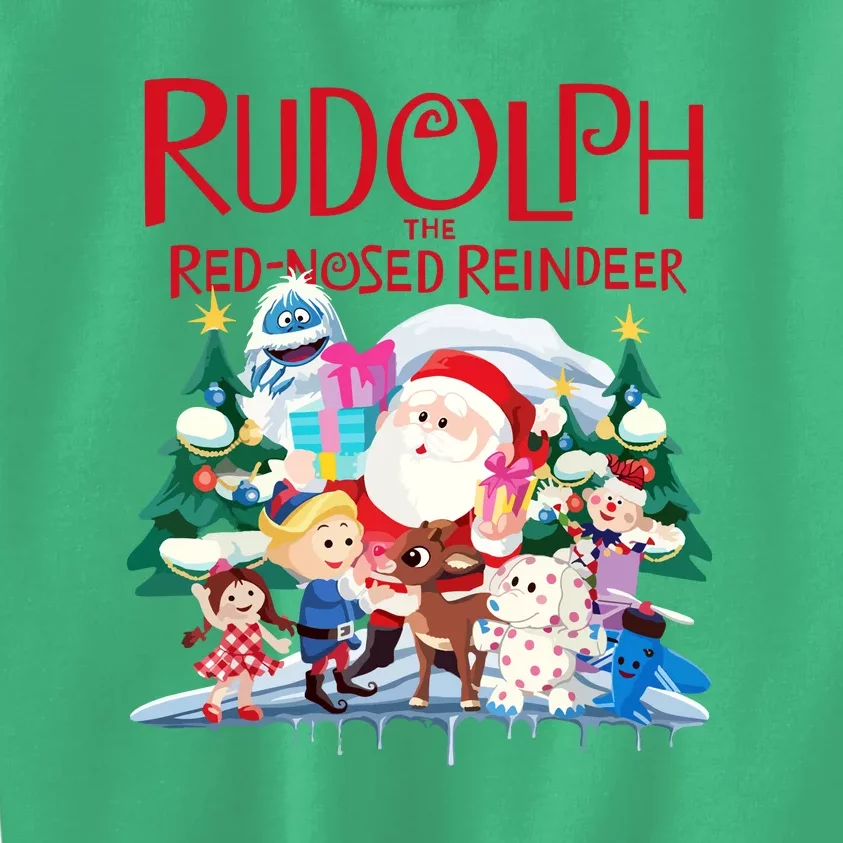 Christmas Special Xmas Cute Rudolph The Red Nosed Reindeer Gift Kids Sweatshirt