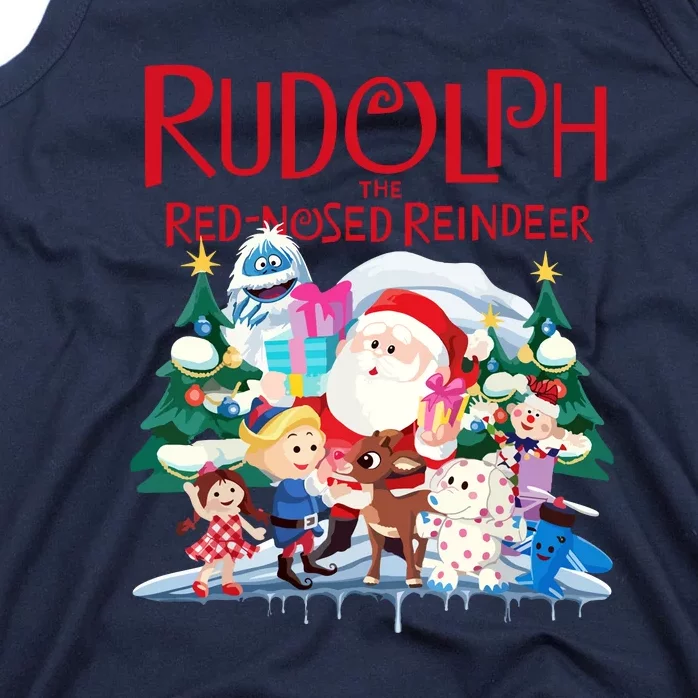 Christmas Special Xmas Cute Rudolph The Red Nosed Reindeer Gift Tank Top