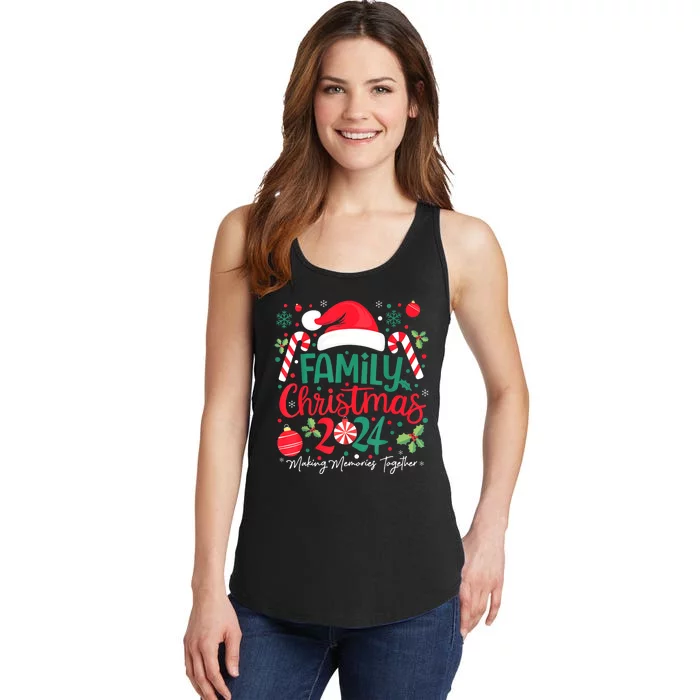 Christmas Squad Xmas Matching Pajamas Family Christmas 2024 Gift Ladies Essential Tank