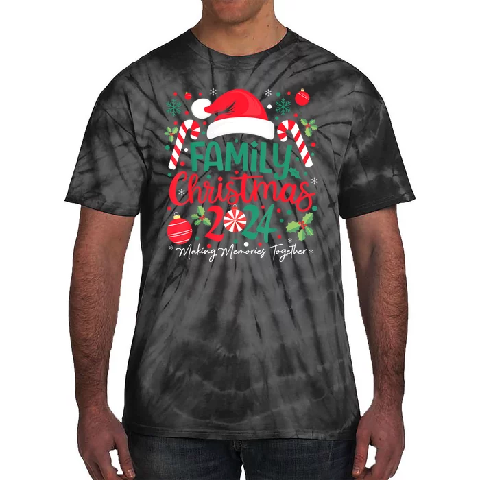 Christmas Squad Xmas Matching Pajamas Family Christmas 2024 Gift Tie-Dye T-Shirt