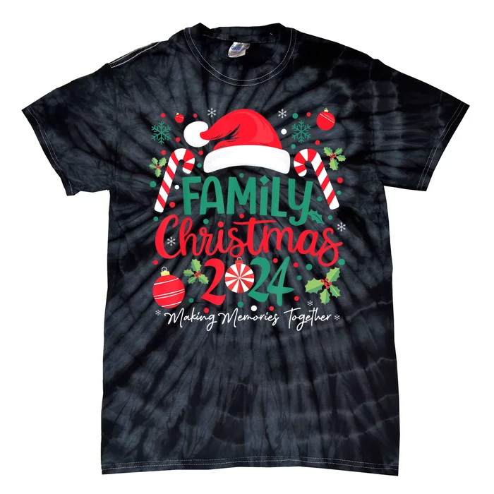 Christmas Squad Xmas Matching Pajamas Family Christmas 2024 Gift Tie-Dye T-Shirt