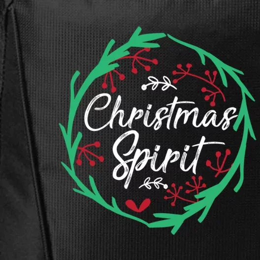 Christmas Spirit Xmas Ugly Christmas Holiday Winter Season Gift City Backpack