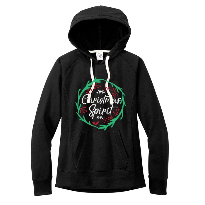 Christmas Spirit Xmas Ugly Christmas Holiday Winter Season Gift Women's Fleece Hoodie