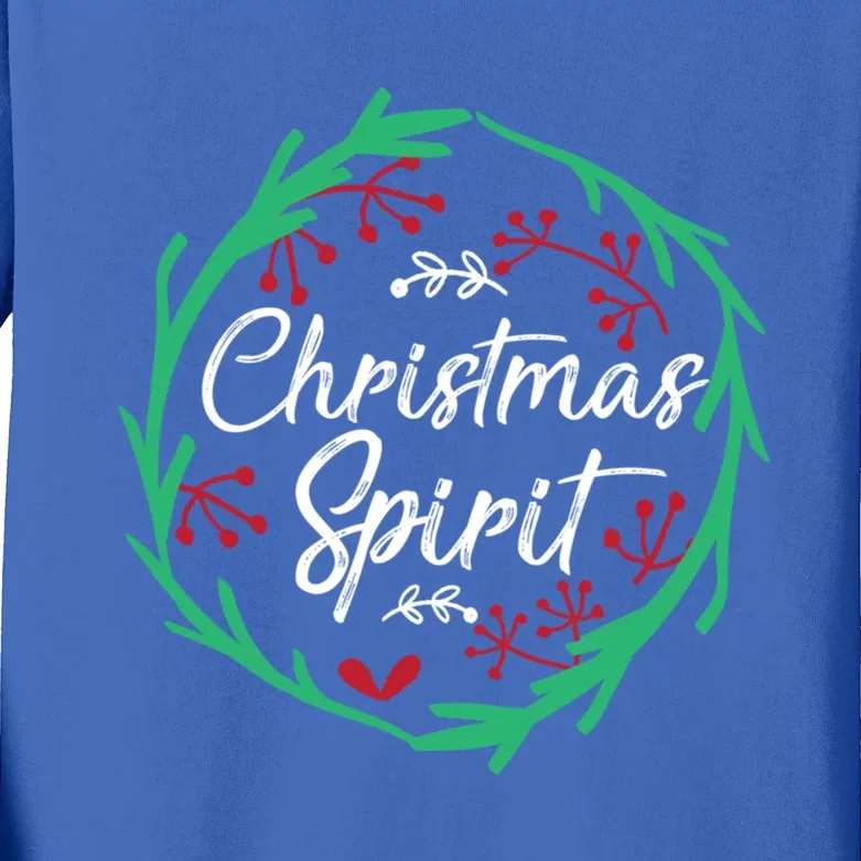 Christmas Spirit Xmas Ugly Christmas Holiday Winter Season Gift Kids Long Sleeve Shirt