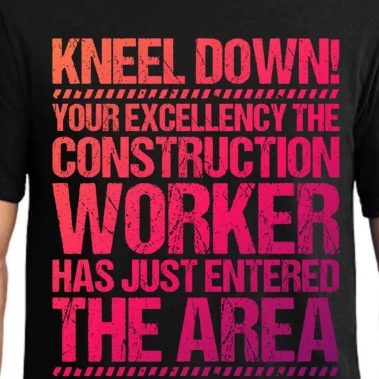 Construction Site Your Excellency Construction Worker Gift Pajama Set