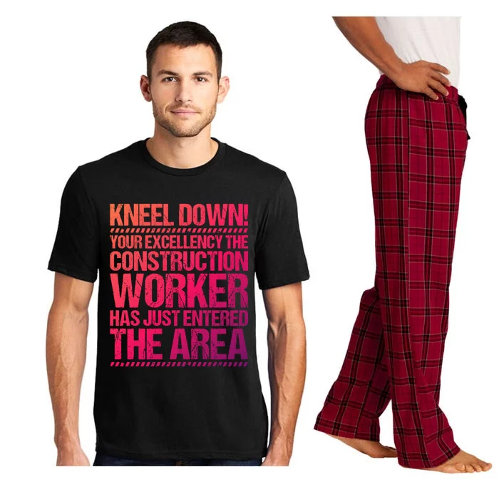 Construction Site Your Excellency Construction Worker Gift Pajama Set