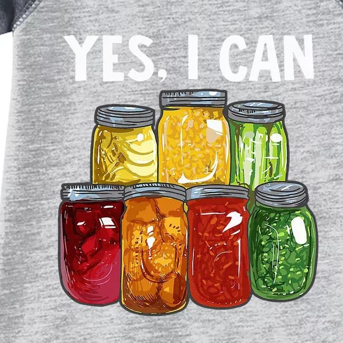 Canning Season Yes I Can Jar Pickling Preserving Food Canner Infant Baby Jersey Bodysuit