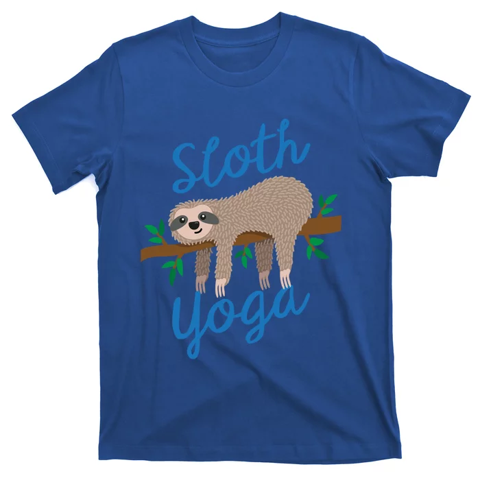 Cute Sloth Yoga Lover Yoga Class Instructor Gym Gift T-Shirt