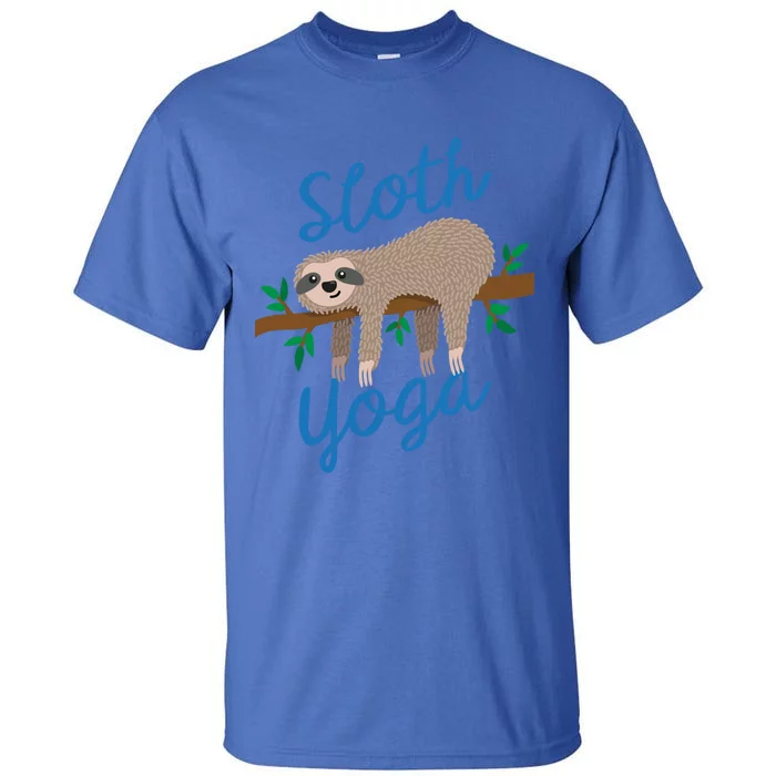 Cute Sloth Yoga Lover Yoga Class Instructor Gym Gift Tall T-Shirt