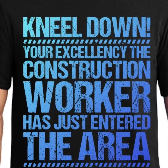 Construction Site Your Excellency Construction Worker Gift Pajama Set