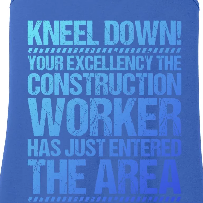 Construction Site Your Excellency Construction Worker Gift Ladies Essential Tank