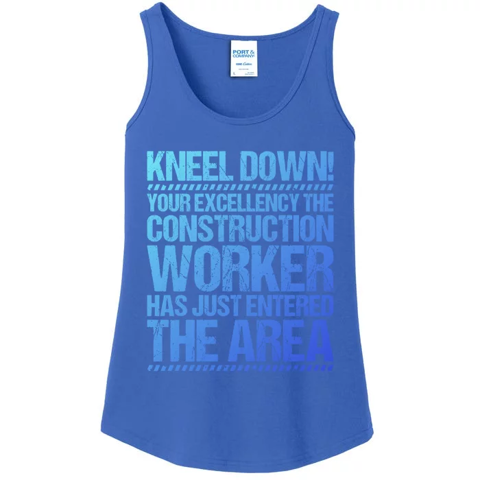 Construction Site Your Excellency Construction Worker Gift Ladies Essential Tank