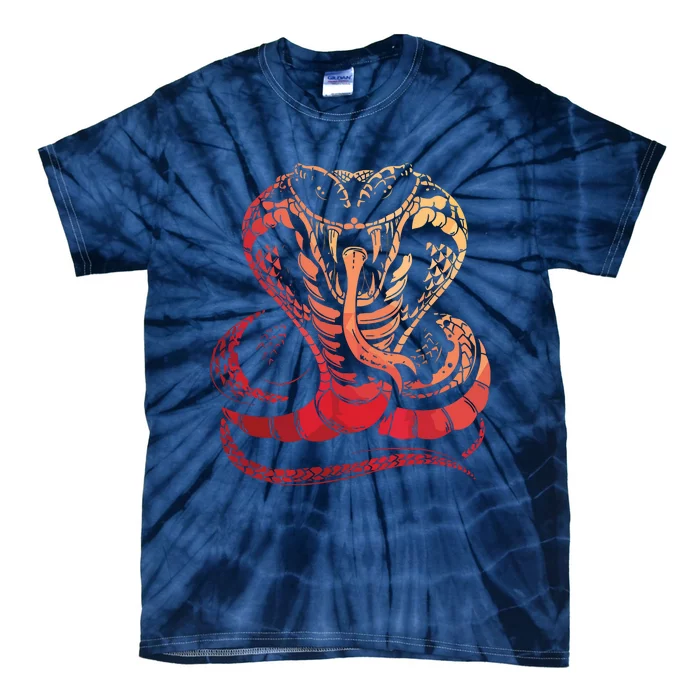 Cobra Snake Zoo Reptile Snake Tie-Dye T-Shirt