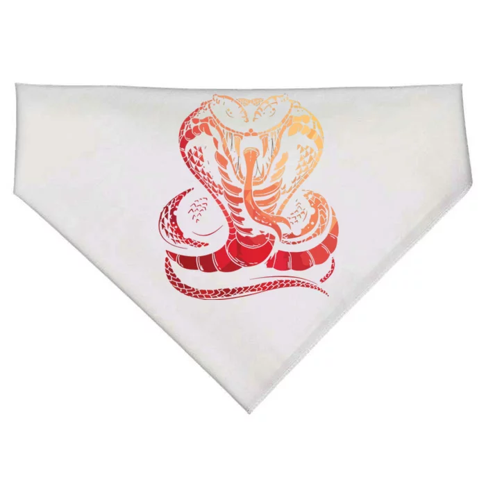 Cobra Snake Zoo Reptile Snake USA-Made Doggie Bandana